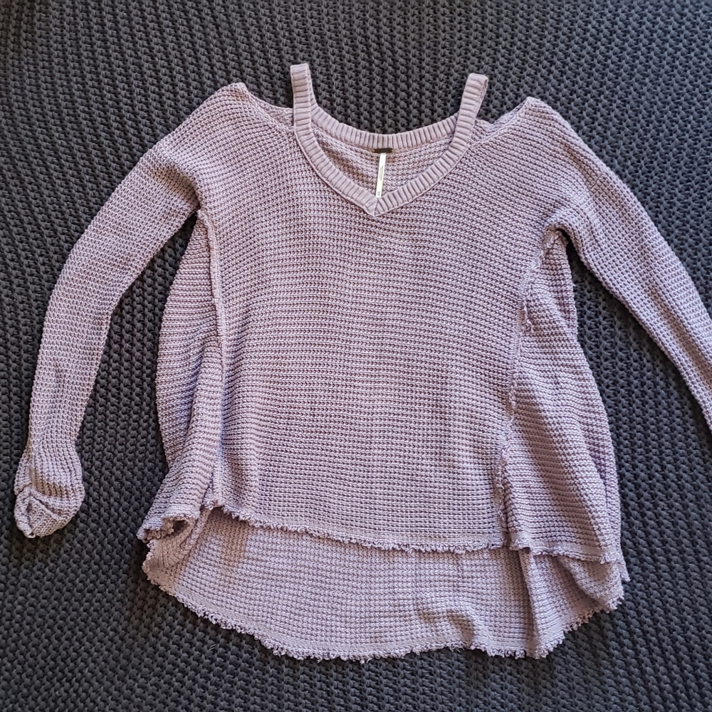 Free People Open Shoulder Sweater
